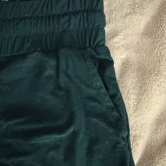 Women's Dark Green Athletic Shorts - Picture 2 of 2